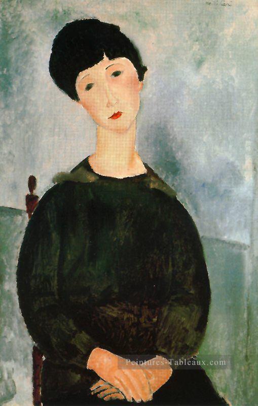 une jeune fille 1918 Amedeo Modigliani Peintures à l'huile